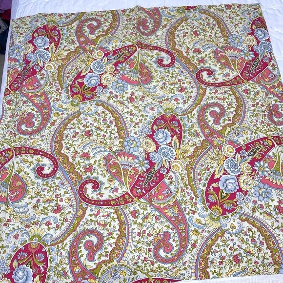 Pottery Barn Corey 3 Paisley Floral Cotton Euro Shams Retired - Picture 7 of 13